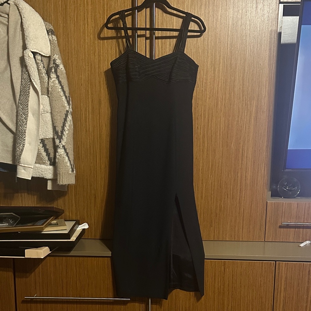 Laundry By Shelli Segal Strapless Black Dress